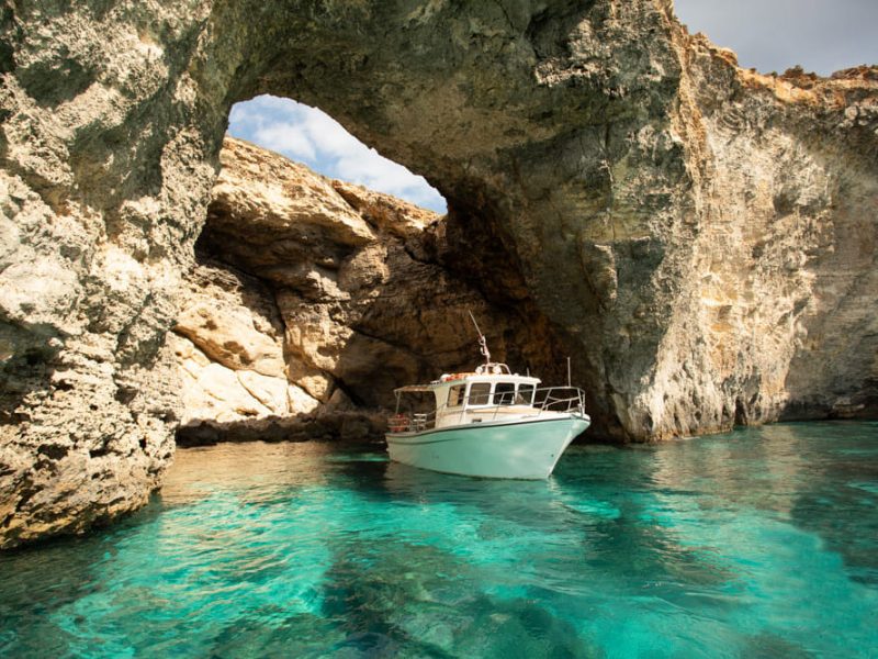 Exclusive Private Boat Rental – Blue Lagoon, Crystal Lagoon and Gozo Escape – 7 Hrs – Boat Charter Malta #128