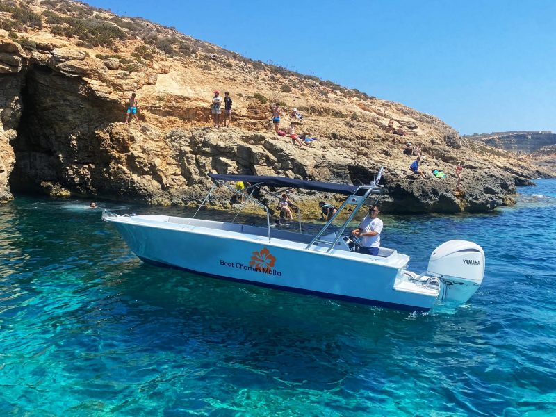 Exclusive Private Boat Rental – Blue Lagoon, Crystal Lagoon and Gozo Discovery – 4 Hrs – Boat Charter Malta #261