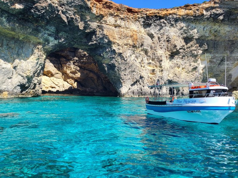 Private Boat Rental – Discover Comino, Blue Lagoon, Crystal Lagoon and Gozo – 8 Hrs – Boat Charter Malta #271